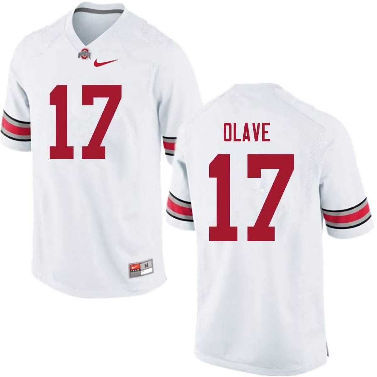 Chris Olave Ohio State Buckeyes Men's NCAA #17 Nike White College Stitched Football Jersey NSL5156NA